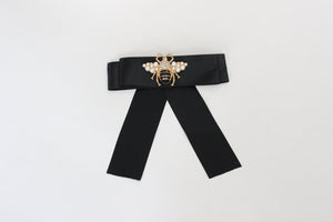 Classic Black Bee Brooch